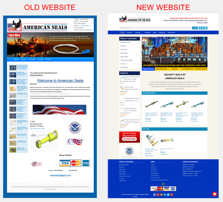 Before/After New Website Design