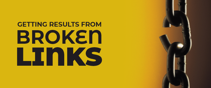 Get results from broken link building