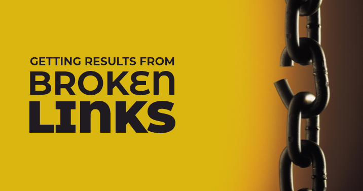 Get results from broken link building