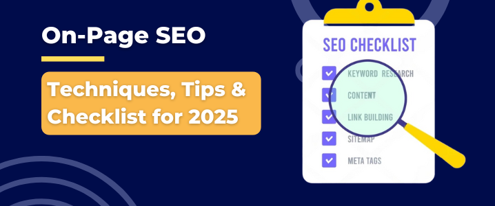 On-Page SEO checklist illustration for 2025 tips and techniques