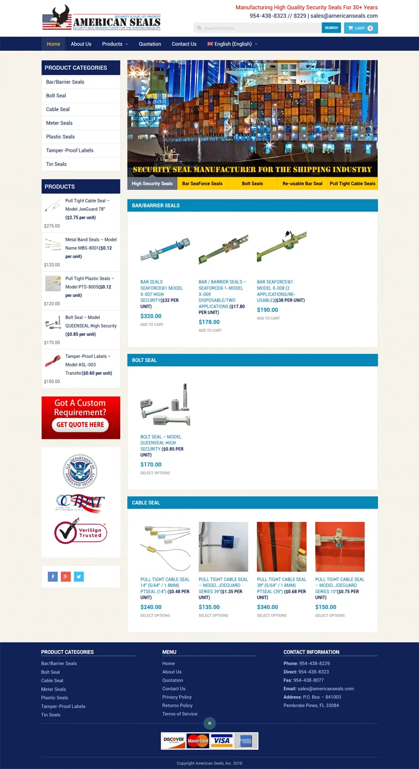 Security Seals for Shipping Industry
