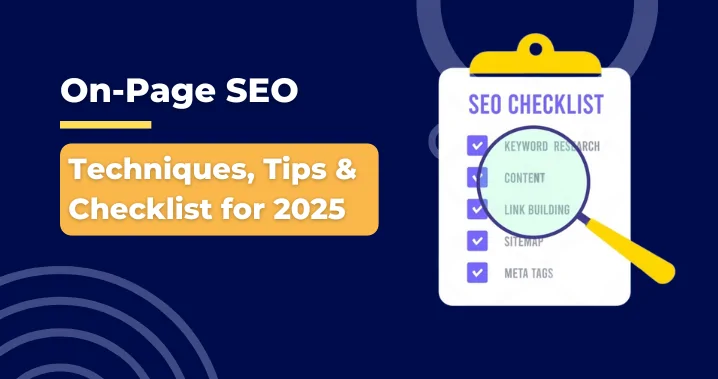 On-Page SEO checklist illustration for 2025 tips and techniques